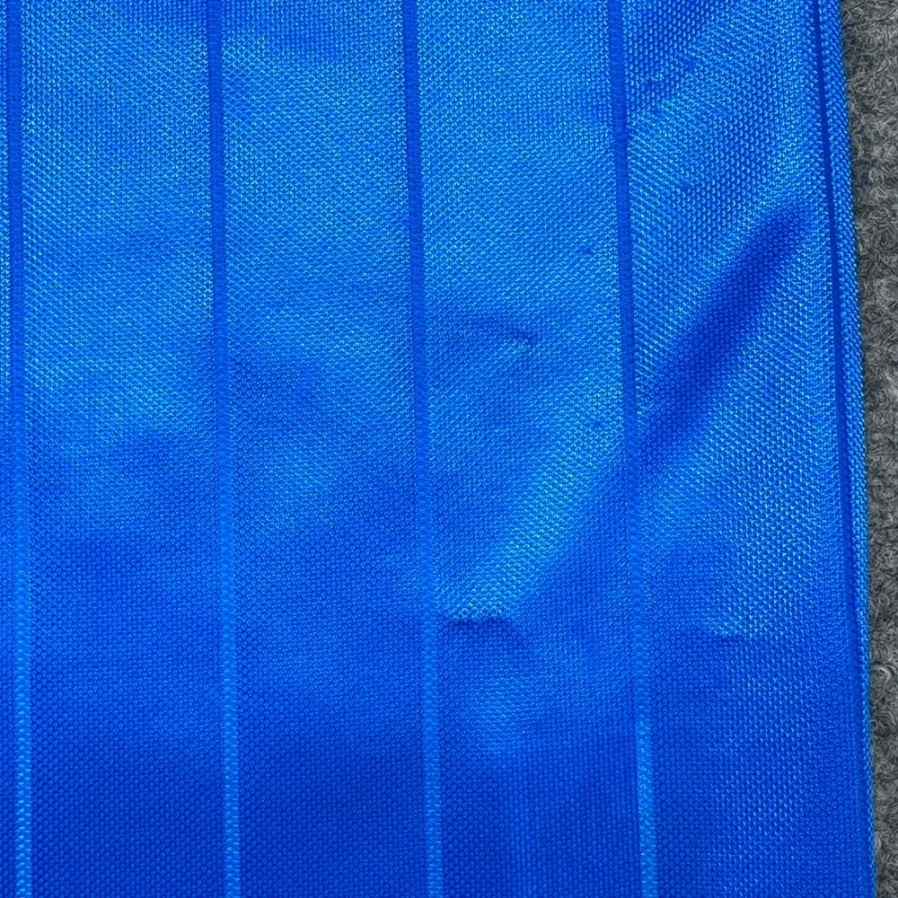 Nike Shirt XL Blue Striped Short Sleeve Athletic‎ Jersey Tonal Vertical Stripes